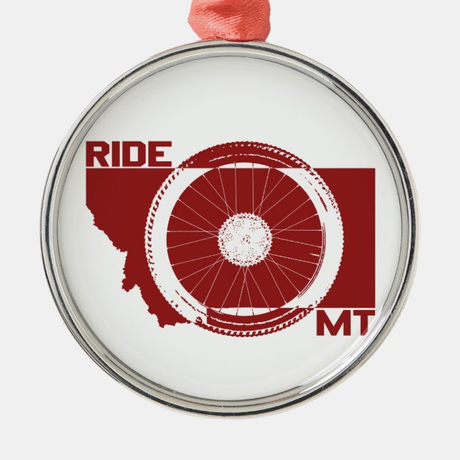 Ride Montana Metal Tree Decoration (Front)