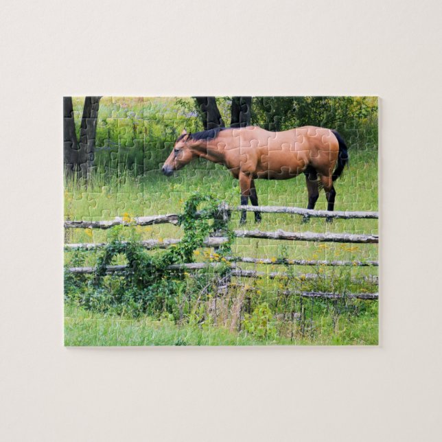 Ride More - Worry Less - Horse Ranch - 8x10 Jigsaw Puzzle (Horizontal)