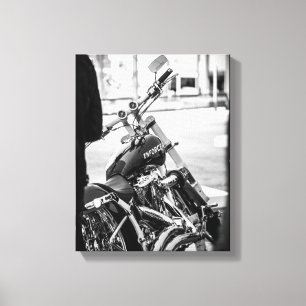 Ride Motorbike Motorcycle Biker Rider Details Canvas Print