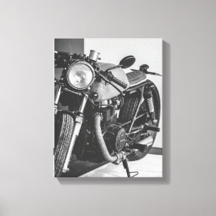 Ride Motorbike Motorcycle Biker Rider Details Canvas Print