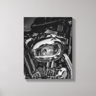 Ride Motorbike Motorcycle Biker Rider Details Canvas Print