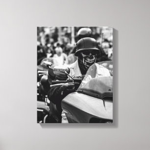 Ride Motorbike Motorcycle Biker Rider Details Canvas Print