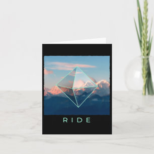 Ride Mountain Ski Snowboard Skiing Snowboarding Do Card