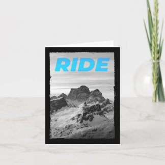 Ride Mountain Snowboard Skiing Snowboarding Ski Do Card