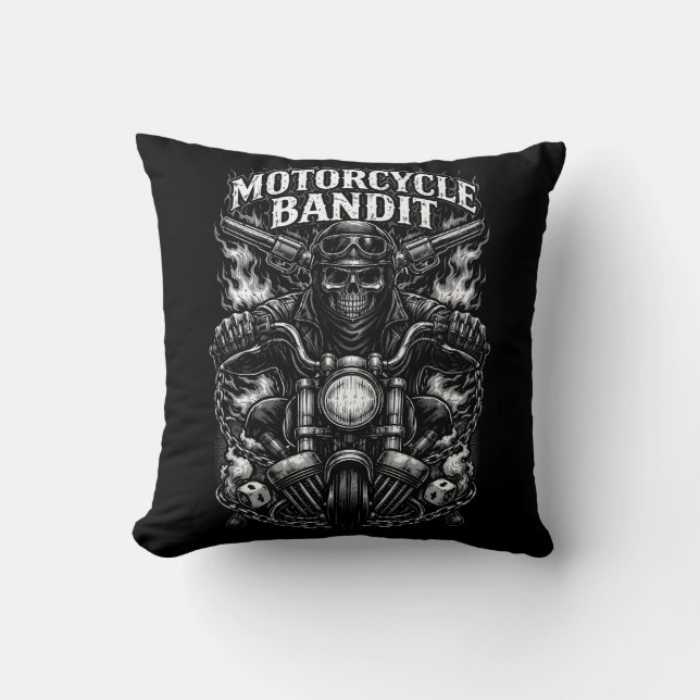 Ride of the Iron Bandit Cushion (Front)