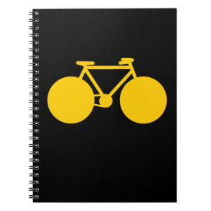ride on . bicycle green attitude notebook