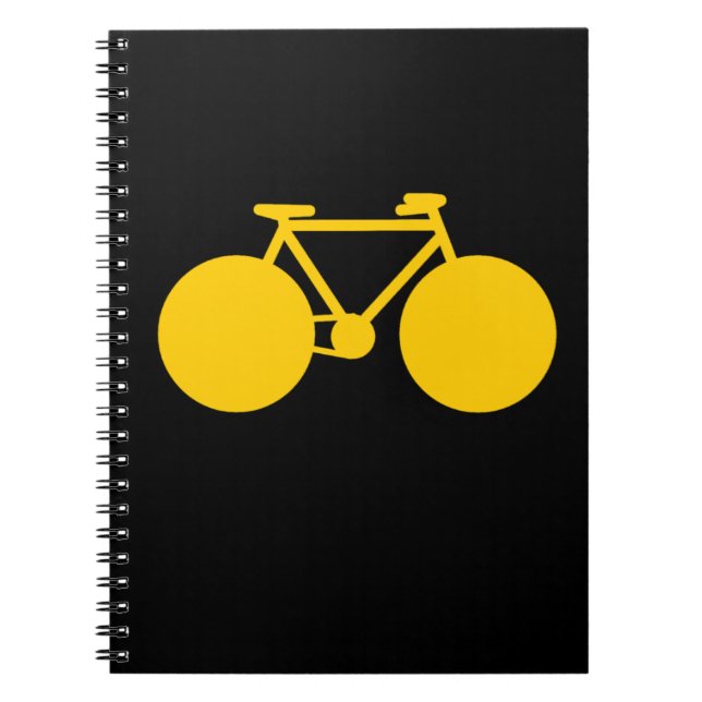 ride on . bicycle green attitude notebook (Front)