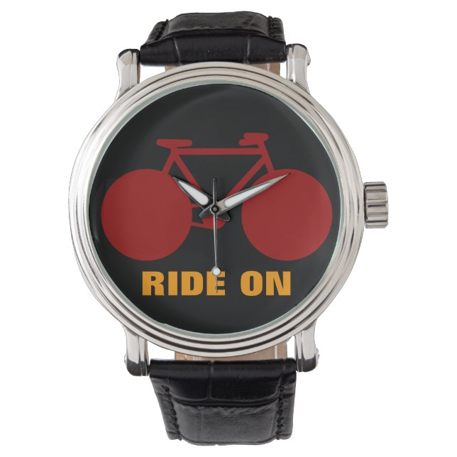 'ride on' bicycle idea watch (Front)