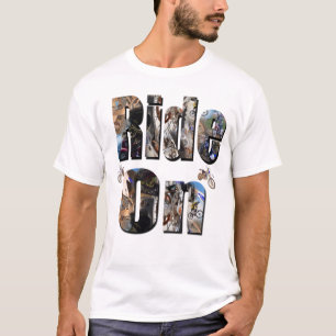 Ride On, Motorbike Picture Logo, T-Shirt