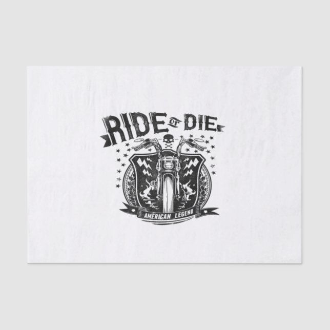 ride or die american legend tissue paper (Front)