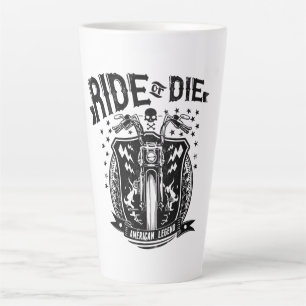 Ride or Die Motorcycle Latte Mug