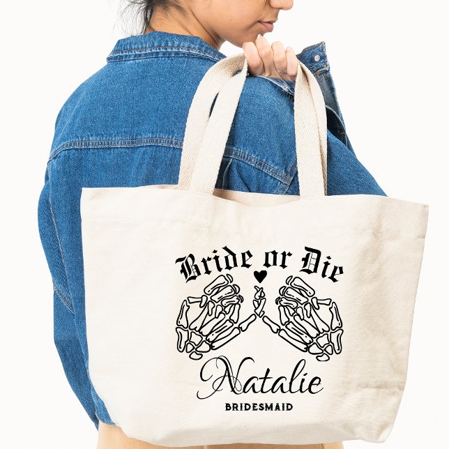 Ride Or Die Personalised Bridesmaids Till Death Tote Bag (Creator Uploaded)