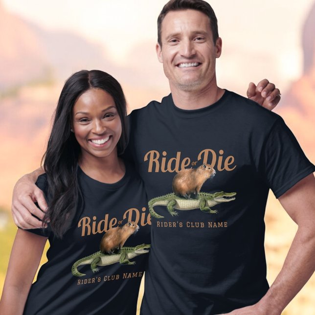Ride or Die with Your Club Name T-Shirt (Creator Uploaded)