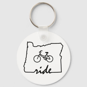 Ride Oregon (Cycling) Key Ring