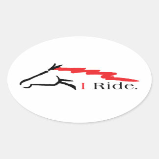 Ride Oval Sticker