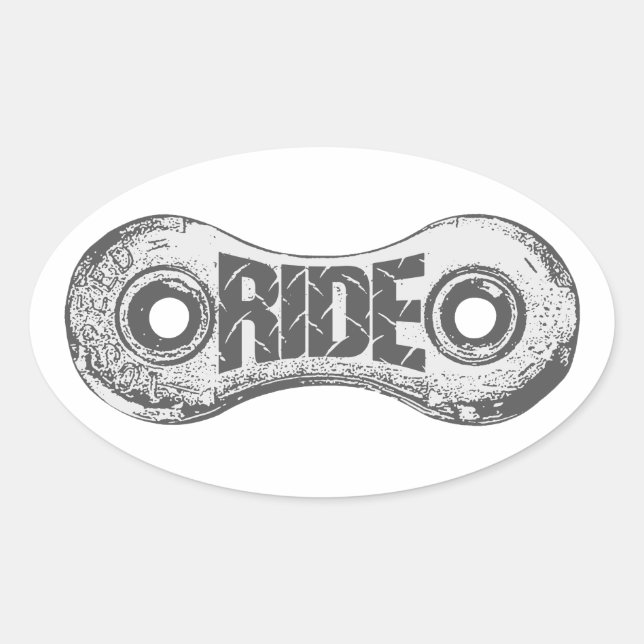 Ride Oval Sticker (Front)