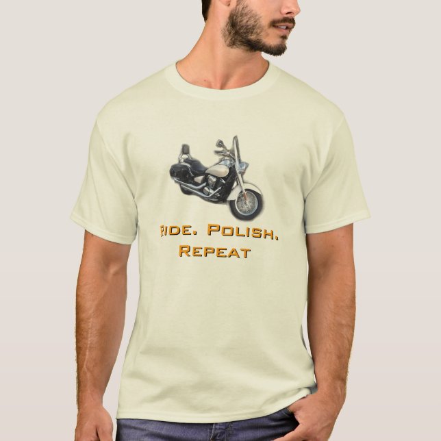 Ride. Polish. Repeat T-Shirt (Front)