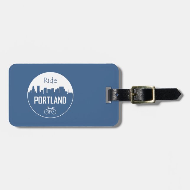 Ride Portland Luggage Tag (Front Horizontal)