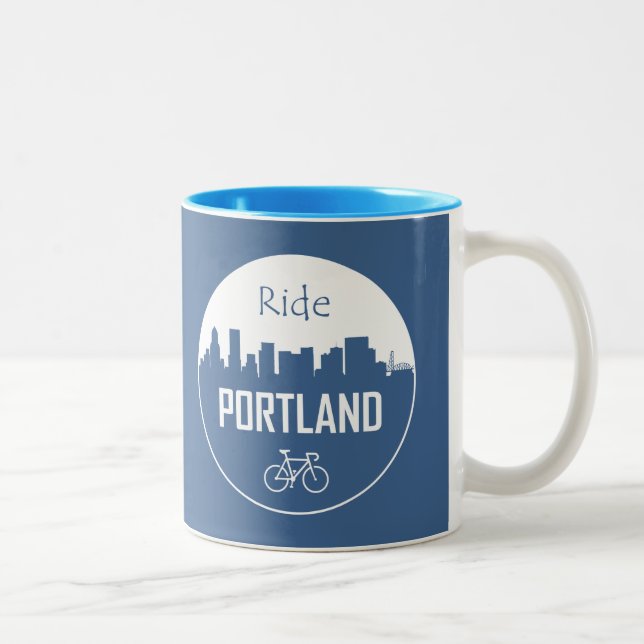 Ride Portland Two-Tone Coffee Mug (Right)
