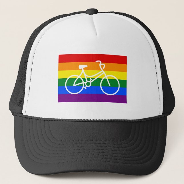 Ride Pride Cycling Trucker Hat (Front)