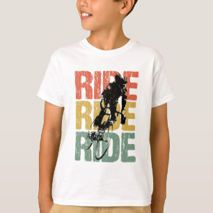 Ride Ride Ride Vintage Bicycle Rider T-Shirt