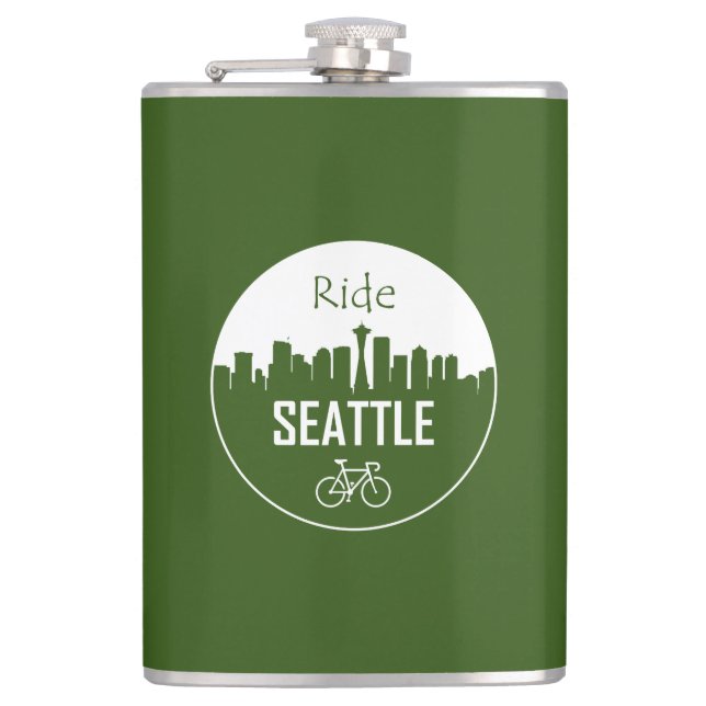 Ride Seattle Hip Flask (Front)