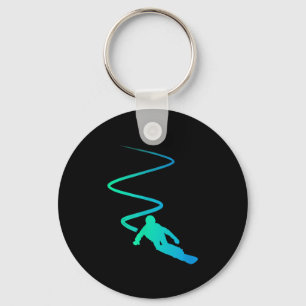 Ride Ski Snowboard Skiing Goggles Snow Snowboarder Key Ring