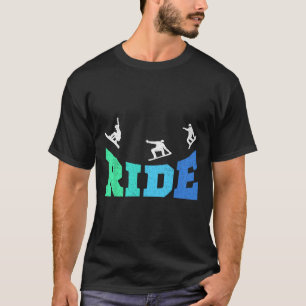 Ride Snowboard Snowboarder Snowboarding Boys Kids  T-Shirt