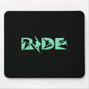 Ride Snowboarding Funny Snowboard Snowboarder Gift Mouse Pad