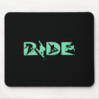 Ride Snowboarding Funny Snowboard Snowboarder Gift Mouse Pad