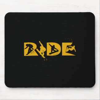 Ride Snowboarding Funny Snowboard Snowboarder Gift Mouse Pad