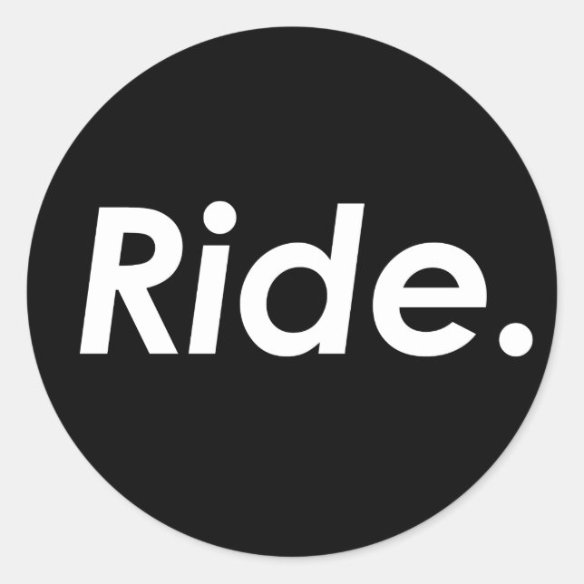 Ride. Sticker (Front)