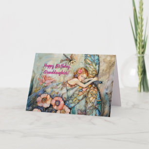 RIDE THE DRAGONFLY GRANDDAUGHTER BIRTHDAY CARD