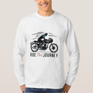 Ride the Journey - Stylish Bike Logo Design T-Shirt