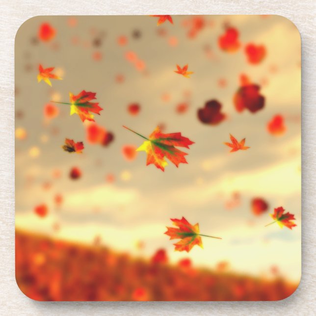 Ride the October Breeze Cork Coaster (Front)