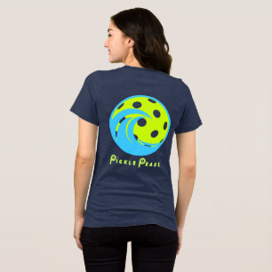 Ride the pickleball wave with peace Tri-Blend shirt