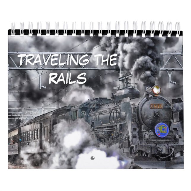 Ride the Rails Train Calendar (Cover)
