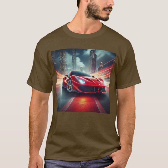 Ride the Rush: High-Performance Car T-Shirt (Front)