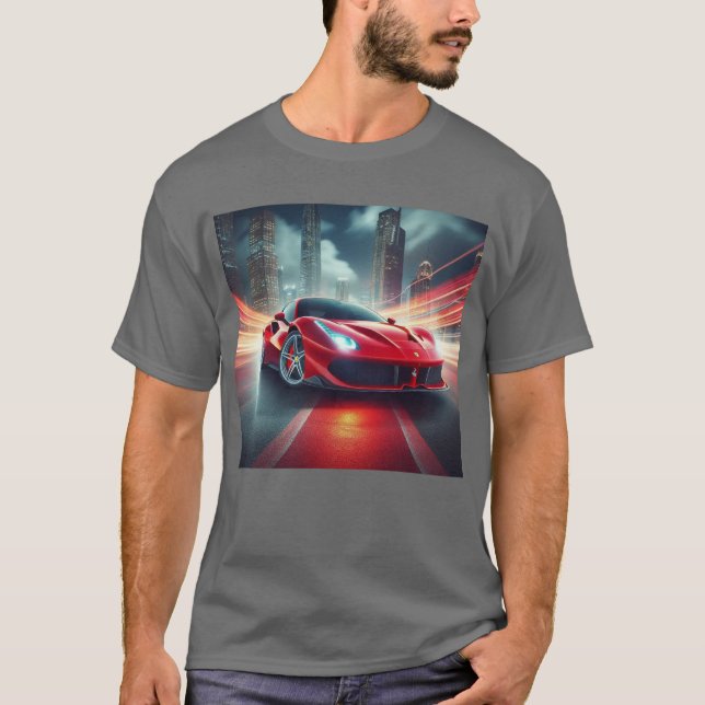 Ride the Rush: High-Performance Car T-Shirt (Front)