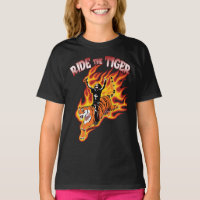 Ride The Tiger Vintage Heavy Metal Illustration