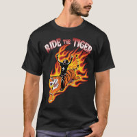 Ride The Tiger Vintage Heavy Metal Illustration