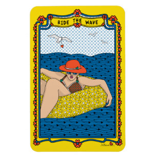 Ride The Wave_A_Refrigerator Magnet