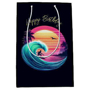 Ride the Wave at Sunset Medium Gift Bag