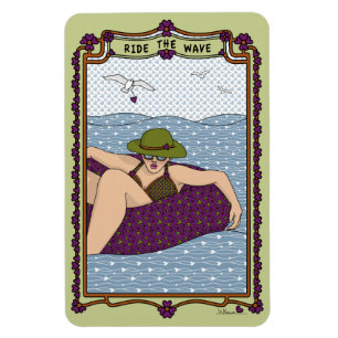 Ride The Wave_C_Refrigerator Magnet