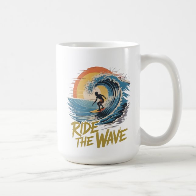 Ride the Wave Coffee Mug (Right)