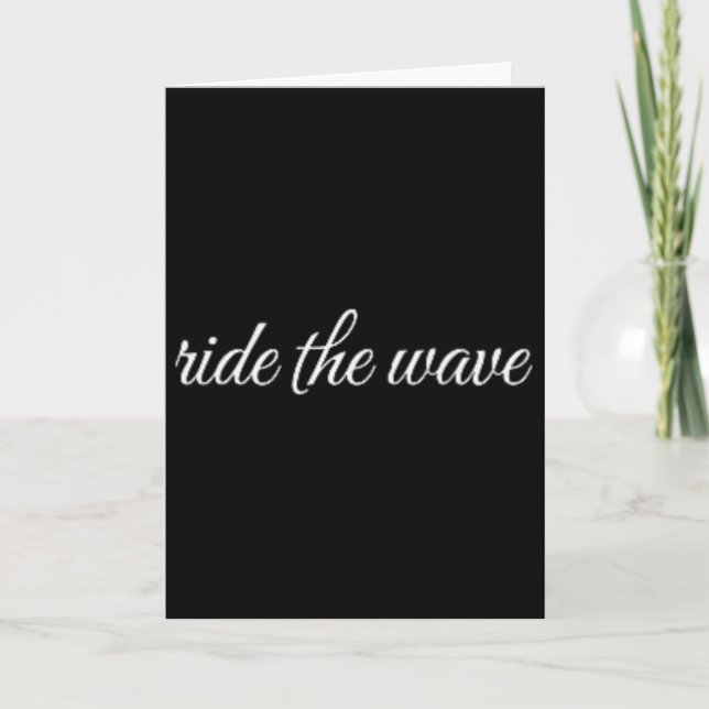 Ride The Wave, Mental Health Therapy  Card (Front)