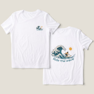 Ride the Wave Surfing T-Shirt Tri-Blend Shirt