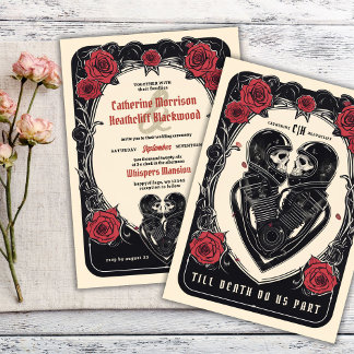 Ride Till Death and Beyond: Wedding Invitation