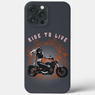 Ride to Life - Biker Girl iPhone 13 Pro Max Case