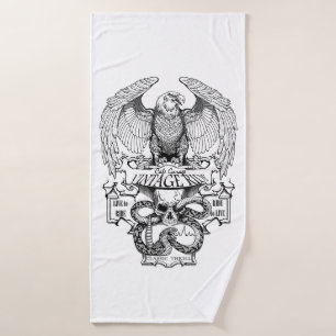 Ride To Live Live To Ride Biker design Bath Towel